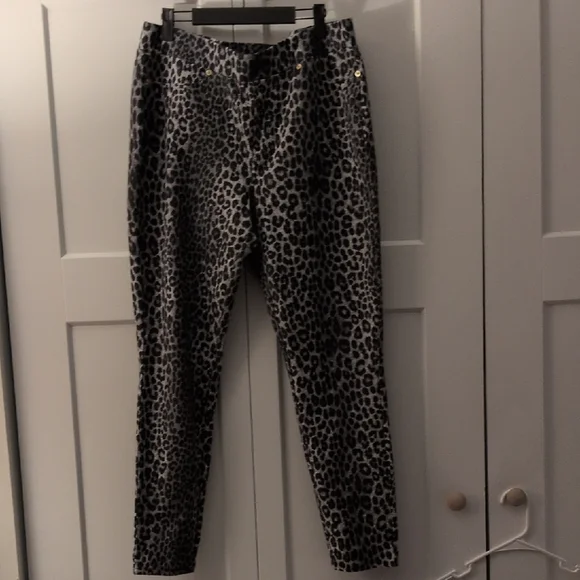 Michael Kors Black and Gray Patterned Pants - Picture 1 of 8